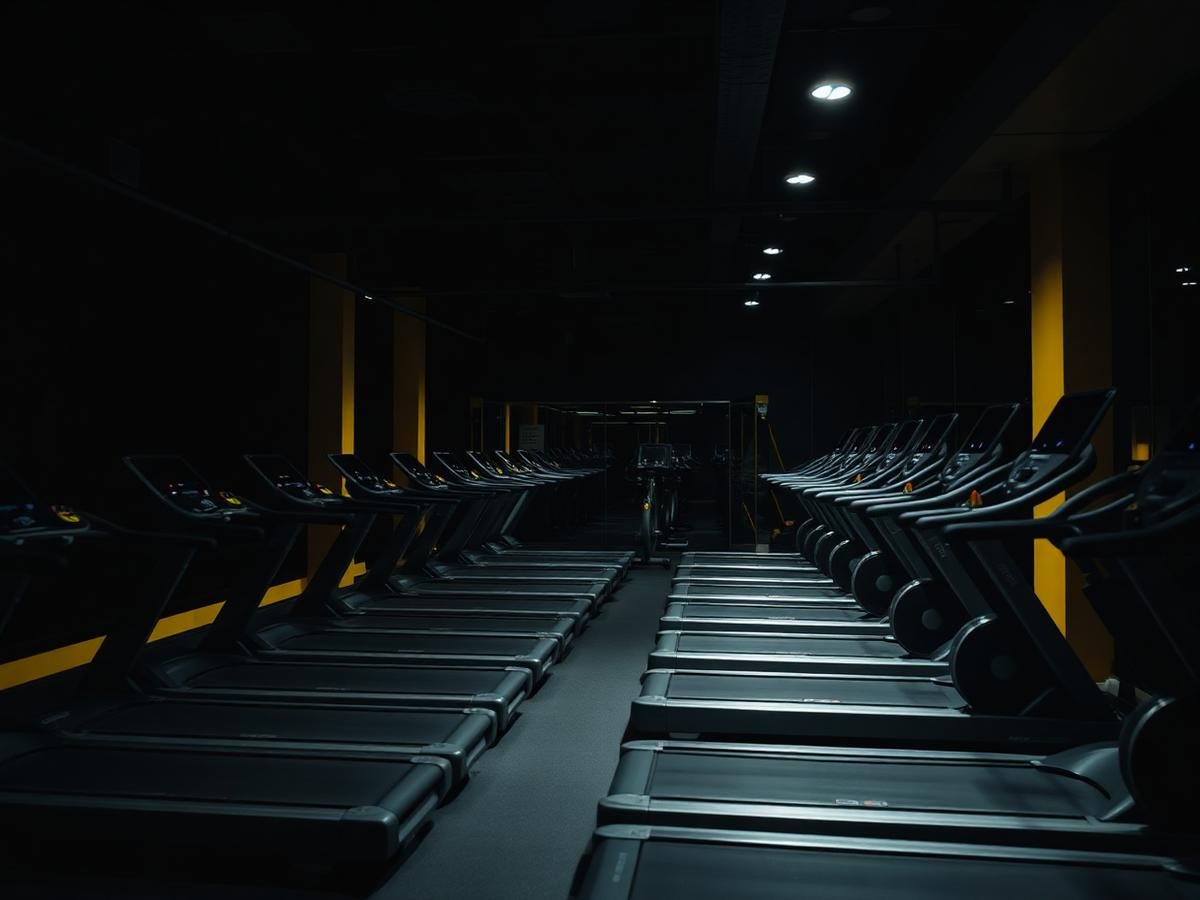 Cardio zone with treadmills